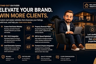 build a luxury real estate agent portfolio website