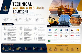 do petroleum engineering, geology, and technical research writing