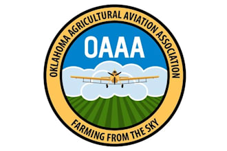 design monogram crop dusters agriculture aviation logo