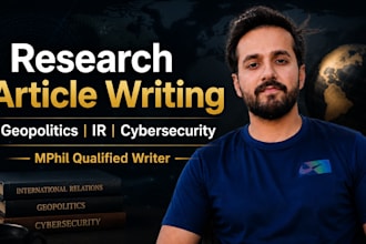 write expert geopolitics, ir and political science articles