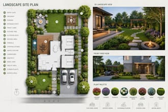render architecture and landscape site plan design very fast