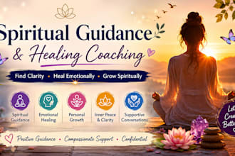 provide spiritual guidance and emotional healing coaching