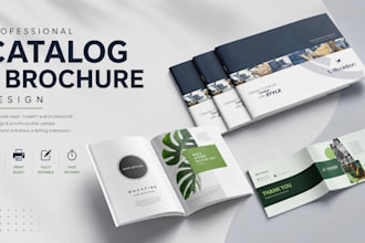 design a professional print and digital catalog from scratch