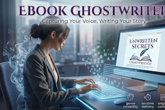 ghostwrite a professional fiction or nonfiction ebook
