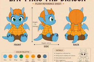 create adorable handmade custom plush toys, stuffed animals, crochet plus
