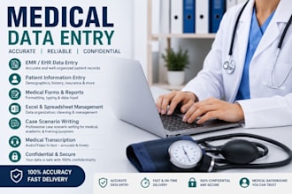 do medical data entry and emr documentation