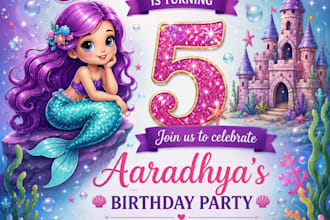 professional birthday flyer design