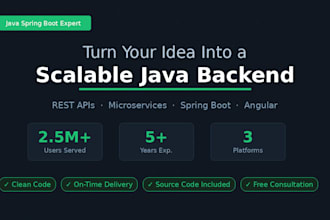 turn your idea into a scalable java backend