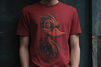 draw a custom funny meme t shirt design