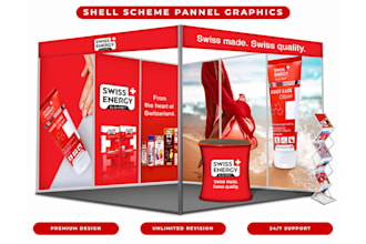 design a shell scheme booth for a tradeshow or exhibition
