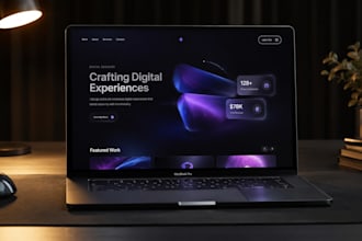 design a cinematic animated portfolio website for freelancers and creatives