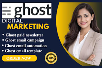 setup ghost paid newsletter membership email marketing newsletter campaign