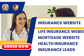 build insurance website life insurance health insurance mortgage lead generation