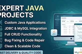 develop java mysql desktop applications with source code