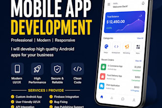 develop a professional android app for your business