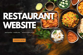 build a professional restaurant website with menu and SEO