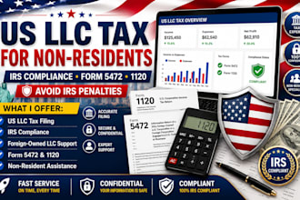 help non residents with US llc tax filing and compliance