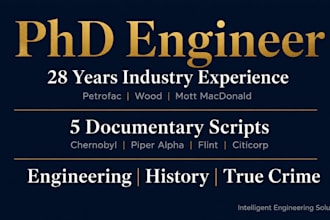 write your youtube documentary script engineering history true crime