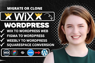 migrate wix to wordpress or clone wix website to elementor, figma to wordpress