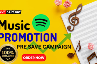 launch your spotify pre save campaign and boost engagement before release