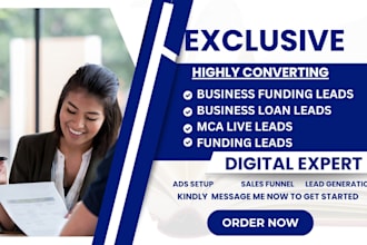 provide mca, business funding leads, business loan live transfer leads