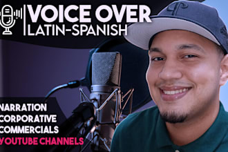 be your professional spanish voice over for youtube