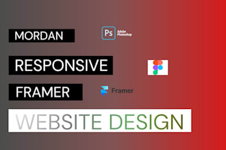 design a high converting framer website, landing page, or saas website