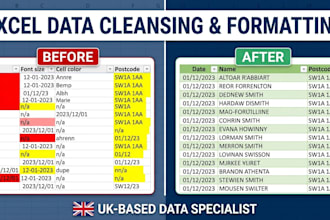 clean, format, deduplicate and fix your messy excel data