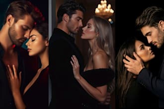do nsfw mafia romance erotic adult couple character gay dark fantasy book cover
