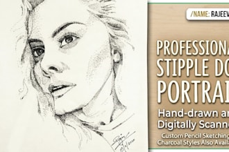 draw a realistic pencil portrait or sketch from your photo