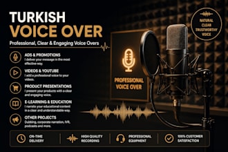 be your professional female turkish voice over artist