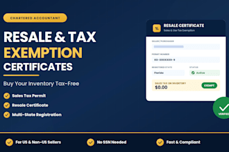 get your US resale certificate and sales tax exemption permit