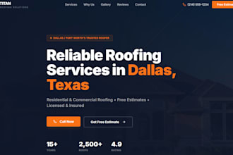 make websites for roofers,contractors,barbers,local busineses