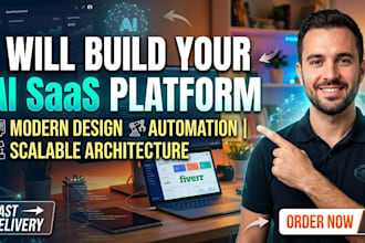 build your ai saas platform with modern design, automation
