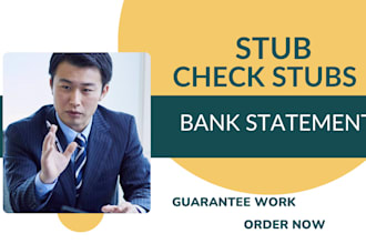 do stub,check stub and bank statement