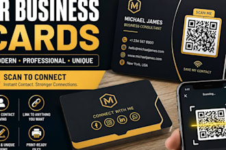 design smart qr business cards for modern networking