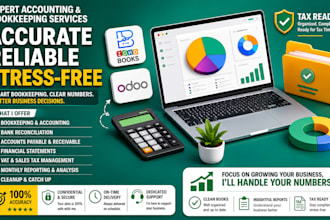 do odoo zoho books bookkeeping setup catch up and monthly financial clean up