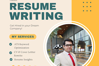 professionally rewrite your CV resume and linkedin profile