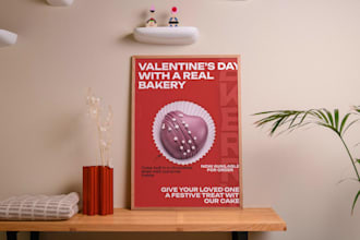 design modern food poster ad