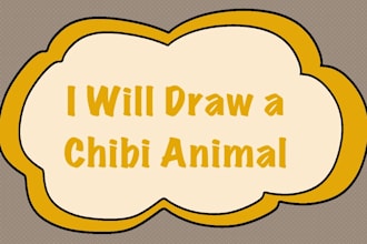 draw a custom furry chibi animal based on an oc