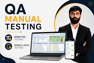 do QA manual testing and bug reporting for your website or app