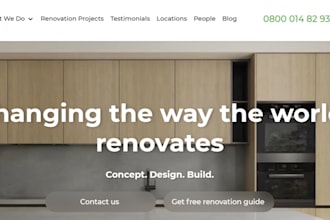 design wix renovation services website encaustic painter art studio website