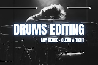 edit, quantize and mix your raw drums