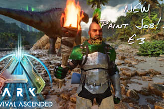create a custom paint job for ark survival ascended