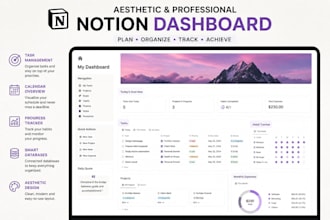 create custom notion templates and productivity dashboards