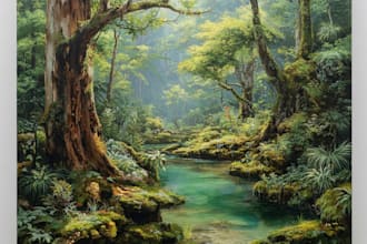 design custom oil painting landscape and nature art