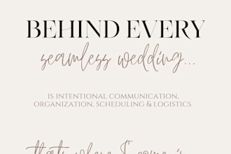 provide luxury backend support for wedding professionals