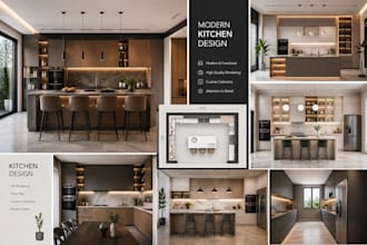 create luxury interior and kitchen designs
