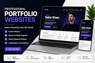 create websites, landing pages,  linkedin and portfolio