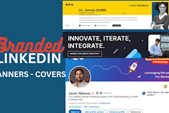 design premium and professional linkedin banner that attracts connections